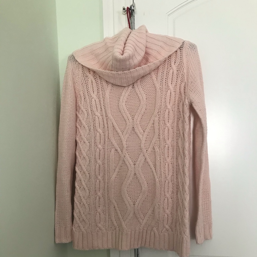 Pink turtle neck sweater